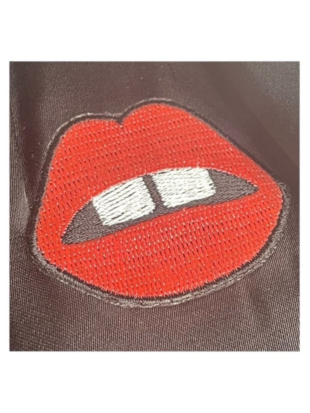 new Lauren Moshi ᨎ Lips Gap Mouth Patch Satiny Side Stripe Joggers Sweatpants ᨎ - Picture 5 of 16